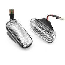 4Pcs LED Dynamic Side Signal Light Turn Lamp for Accord CR-V Fit Jazz ,White & Black