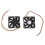 60mm 6cm  12V 3 Pin Computer Case CPU Cooler Cooling Fan Black 4 Pcs 2
