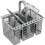 Dishwasher cutlery basket with removable handle 1