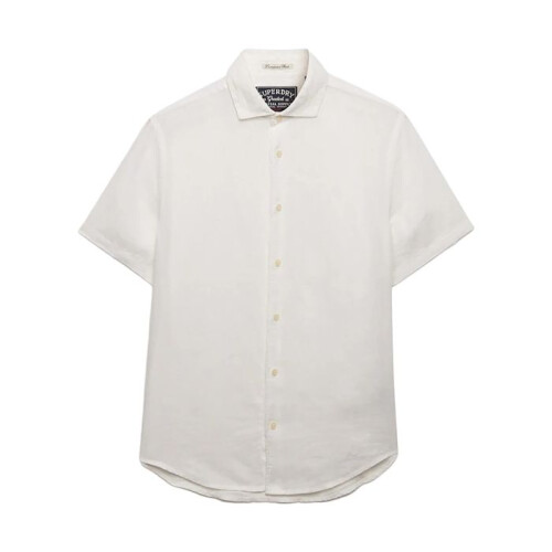 Superdry Chemise à Manches Courtes Superdry Riviera - Blanc Optic