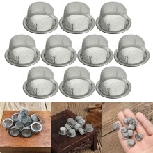 10Pcs 12mm Tobacco Smoking Pipe Stainless Steel Dome Filter Screen Mesh