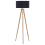Beliani Floor Lamp NITRA Oak Wood Black 1