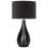 Beliani Table Lamp SANTEE Porcelain Black 1