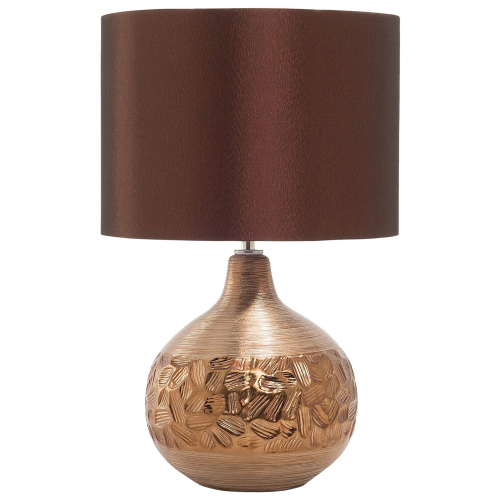Beliani Table Lamp YAKIMA Porcelain Brown