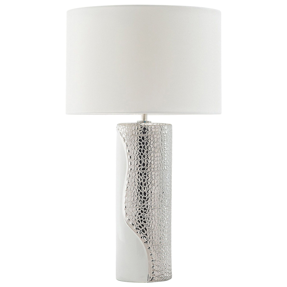 Beliani Table Lamp Aiken Porcelain White
