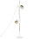 Beliani Floor Lamp OWENS Adjustable Ash Wood White 1