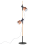 Beliani Floor Lamp OWENS Adjustable Oak Wood Black 1