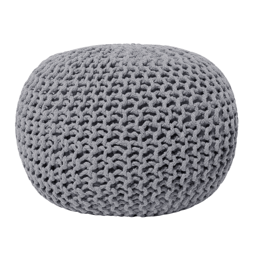 Beliani Pouffe CONRAD Cotton Grey