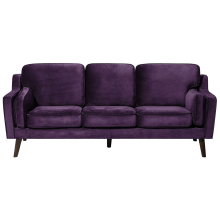 Sofa 3 Seater LOKKA Velvet Purple