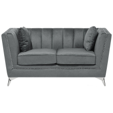 Sofa 2 Seater GAULA Velvet Grey