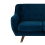 Beliani Sofa 3 Seater BODO Velvet Navy Blue 6
