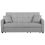Beliani Sofa Bed 3 Seater GLOMMA Fabric Light Grey 1