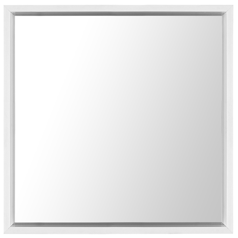 Beliani Wall Mirror Brignoles 50 Cm 50 Cm White