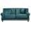 Beliani Sofa 2 Seater EIKE Velvet Teal 1