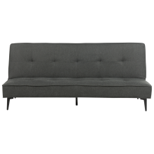 Sofa Bed 3 Seater ESSVIK Fabric Dark Grey
