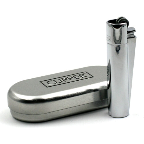 Clipper Clipper Silver Flint Metal Lighter