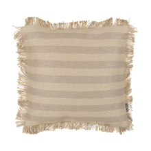 Throw Cushion CIRSIUM Jute 45 x 45 cm Beige Striped