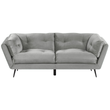 Sofa 3 Seater LENVIK Velvet Grey