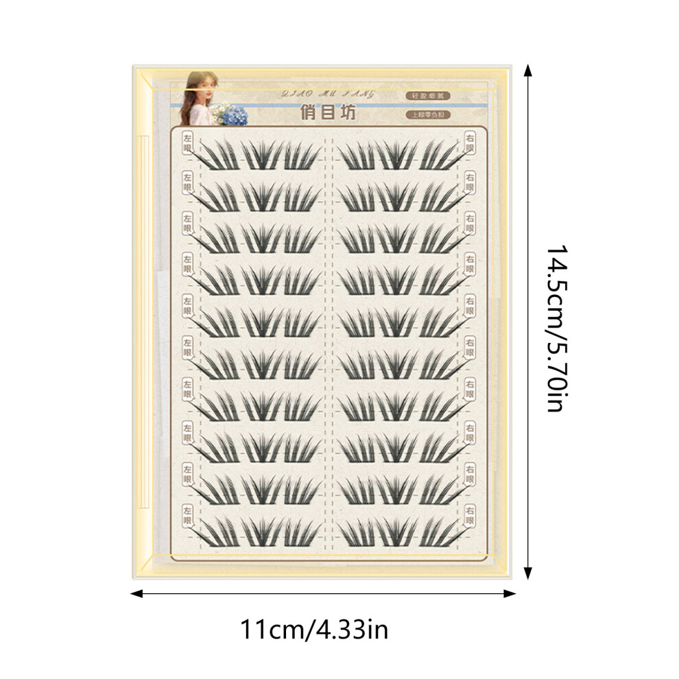 Phui-Pet-Supplies (Glue Free) Natural French False Eyelashes For Women