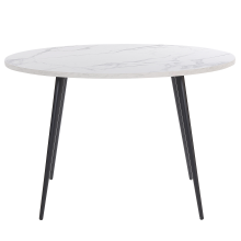 Dining Table ODEON White Marble 120 cm 120 cm