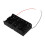 2X Spring Clip Black 4 x 1.5V D Size Battery Batteries Holder Case 2