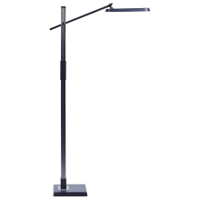 LED Floor Lamp AQUARIUS with Dimmer Metal Dark Grey