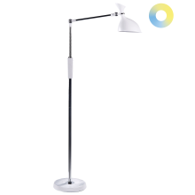 LED Floor Lamp ANDROMEDA with Dimmer Metal White