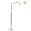 Beliani LED Floor Lamp ANDROMEDA with Dimmer Metal White 1