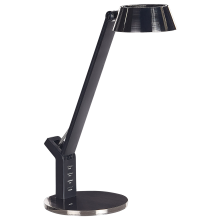 LED Desk Lamp CHAMAELEON with USB Port Metal Brass
