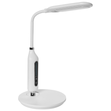 LED Desk Lamp CYGNUS with Dimmer Metal White