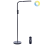 Beliani LED Floor Lamp ARIES with Remote with Dimmer Metal Black 1