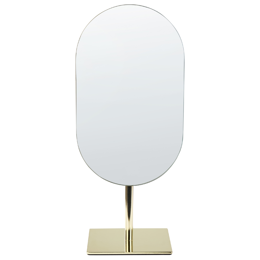 Beliani Makeup Mirror Cantal Gold