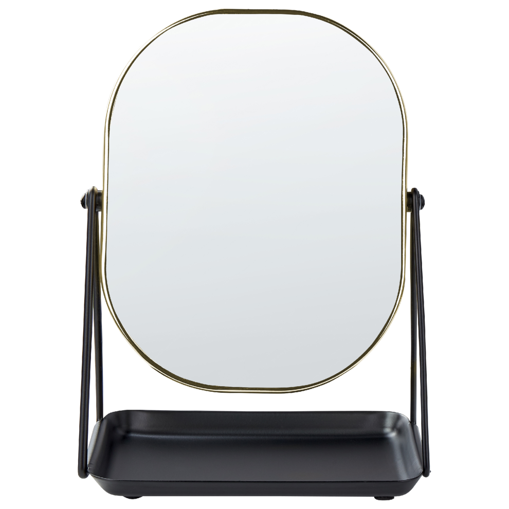 Beliani Makeup Mirror Correze Gold