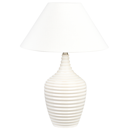 Beliani Table Lamp CELESTE Ceramic Beige