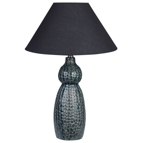 Beliani Table Lamp MATINA Ceramic Black