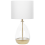 Beliani Table Lamp OKARI Glass White 1