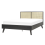 Beliani Bed Rattan MONPAZIER 140 x 200 cm (EU Double) Black 1