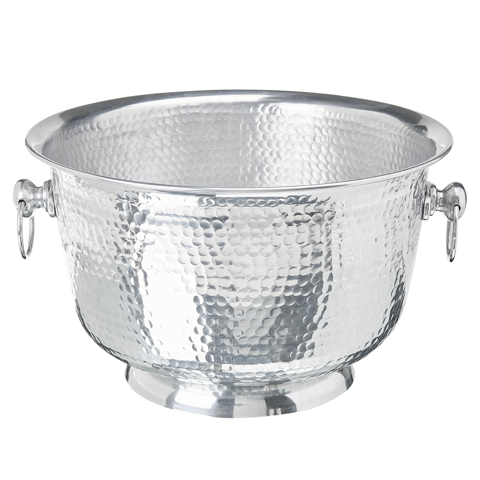 Beliani Decorative Bowl Pompeii Metal Silver