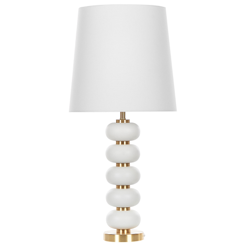 Beliani Table Lamp FRIO Metal White