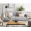 Beliani Sofa Bed 3 Seater SENJA Velvet Light Grey 2