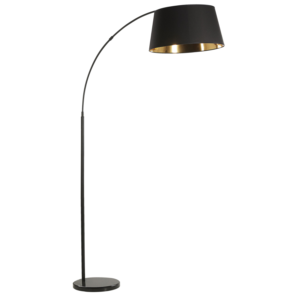 Beliani Floor Lamp Yabus Metal Black