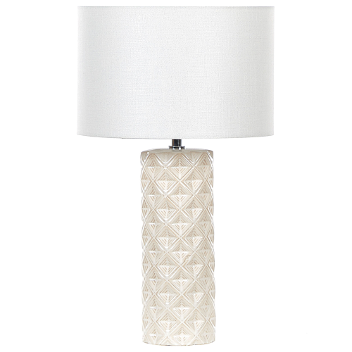 Beliani Table Lamp BALONNE Ceramic Light Beige