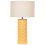 Beliani Table Lamp BALONNE Ceramic Yellow 1