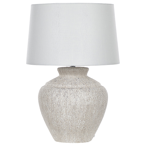 Beliani Table Lamp CAINE Ceramic Light Beige