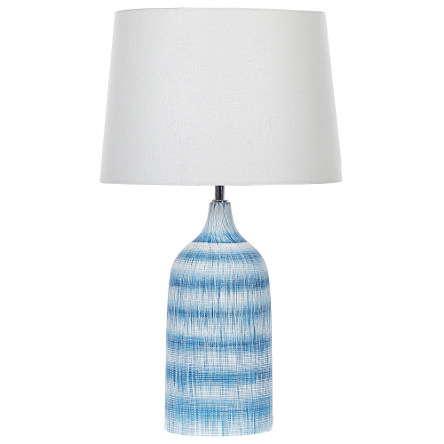 Beliani Table Lamp GEORGINA Ceramic Blue