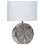 Beliani Table Lamp KHERLEN Ceramic Silver 1