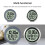 No Punching Suction Cup Clock Home Waterproof Bathroom Kitchen Clock LCD Digital Display Clock Temperature Detector 2