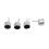 50 Pcs 2 Pin  MIC Capsule Electret Condenser Microphone Silver Tone Black 2