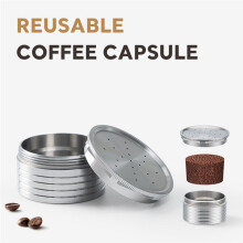 For Essse Espresso Caffe - S.12 Machine Stianless Steel Reusable Coffee Capsule Espresso Coffee Filter Pods