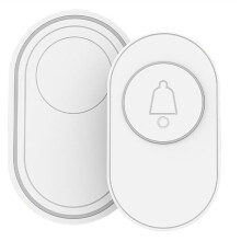 Wireless Doorbell 433MHz Waterproof Button Adjustable Volume 36 Melodies Ringtones Black Color Indicator Light Remind US